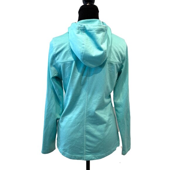 The North Face Turquoise Full Zip Hoodie Lightweight Jacket Women’s Small - Picture 3 of 8